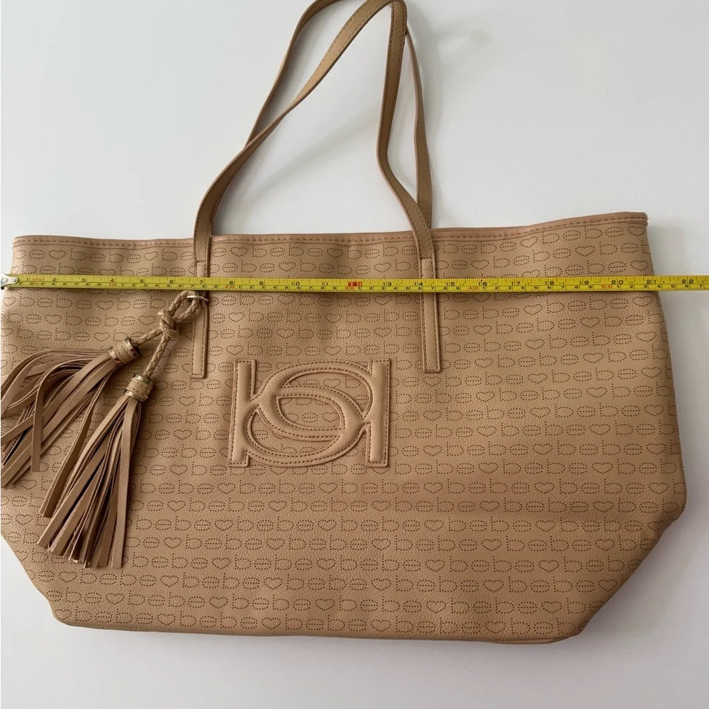 Bebe Large Tote Bag with Tassels